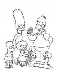 A family portrait of the simpsons. Marge Simpson Coloring Page 1001coloring Com