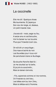 La Coccinelle Poeme Victor Hugo 1882 It S A Poem About Missed Chances In Life About Being Too Timid And Not Seizing French Quotes French Poems Victor Hugo