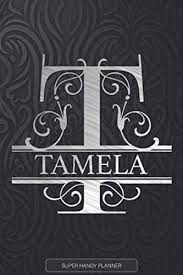 Maybe you would like to learn more about one of these? Tamela Monogram Silver Letter T The Tamela Name Tamela Name Custom Gift Planner Calendar Notebook Journal By Amazon Ae