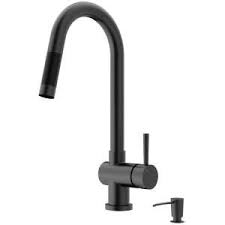 Gold faucet soap dispenser tap mixer kitchen sink with faucet. Vigo Gramercy Single Handle Pull Down Kitchen Faucet With Soap Dispenser In Matte Black Vg02008mbk2 The Home Depot Kitchen Faucet Black Faucet Single Handle Kitchen Faucet