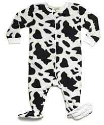 Black And White Christmas Pajamas Leveret F Footed Black White Cow Print Fleece Pajama Sleeper Size 6m 5t 4 Toddler Black White Lev Cow Print Toddler Christmas Pajamas Fleece Pajamas