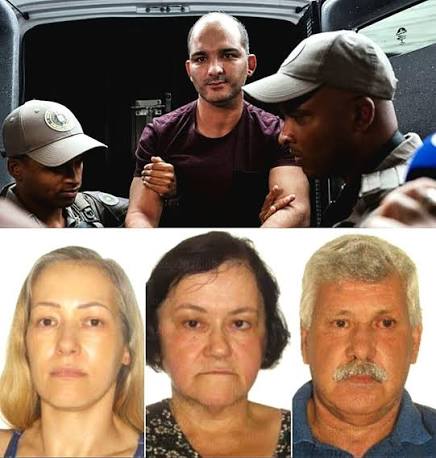 PM Cristiano Domingues é denunciado pelo desaparecimento e assassinato da família Aguiar; atual esposa e irmão também foram acusados Além de Cristiano, Milena Ruppenthal Domingues, sua esposa, e Wagner Domingues Francisco, seu