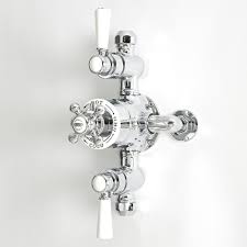 Check spelling or type a new query. Milano Elizabeth Traditional Triple Exposed Thermostatic Shower Valve Chrome And White