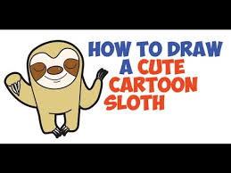 By the way, check out the title and thumbnail for this blog post. How To Draw A Cartoon Sloth Easy Step By Step Drawing Tutorial For Kids Cute Kawaii Youtube