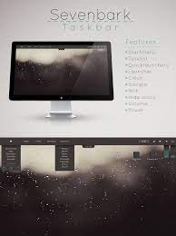 Sevenbark Taskbar For Rainmeter By Setuini Deviantart Com On Deviantart Deviantart Design Paneling