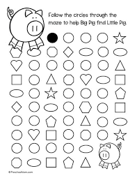 Uppercase letter mazes lowercase letter mazes counting worksheet mazes. Shape Mazes For Preschoolers Preschool Mom