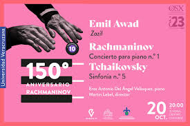 Boletos para EMIL AWAD, RACHMANINOV, TCHAIKOVSKY en Fondo de Empresas de la  Universidad Veracruzana A.C.