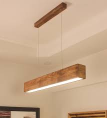They can be used to provide cosy ambient lighting while you. Buy Clara 36 Brown Wooden Led Single Hanging Lamp By Symplify Interio Online Contemporary Single Hanging Lights Ceiling Lights Lamps And Lighting Pepperfry Product