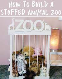 Get Your Kids To Organize Their Room With A Stuffed Animal Zoo Kids Playroom Toy Rooms Diy Baby Stuff