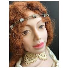 OOAK Hand Sculpted Polymer Clay Doll Emma by Monika, Monica Mechling