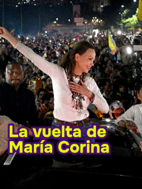 María Corina Machado ha vuelto a Venezuela después de casi diez meses ... | TikTok