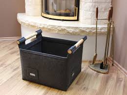 Kaminkorb Aus Filz Dunkelgrau L Korb Fur Kaminholz Kaminholzkorb Korb