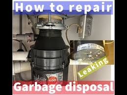 how to fix leaking garbage disposal