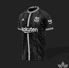 Black Barcelona Jersey Concept Em 2020 Camisa De Futebol Camisa Uniforme