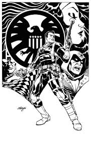 Nick Fury Commission 2of 2 By Devilpig Deviantart Com On Deviantart Nick Fury Comic Art Comic Books Art