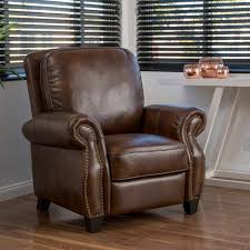 Enjoy free shipping on most stuff, even big stuff. Torreon Pu Leather Recliner Club Chair By Christopher Knight Home On Sale Overstock 11104244 Light Brown
