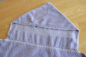 Use a straight stitch to secure both edges of the hood. Sew Up An Easy Hooded Bath Towel Make And Takes Diy Baby Stuff Easy Sewing Diy Hooded Towel