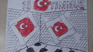 İşte 15 temmuz darbe girişiminin en güzel fotoğrafları. 15 Temmuz Resmi Cizimi 15 Temmuz U Anlatan Resimler Demokrasi Ve Milli Birlik Gunu Resimleri Youtube