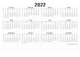 Printable 2022 Yearly Calendar With Week Numbers Premium Templates Free Printable 2021 Monthly Calendar With Holidays