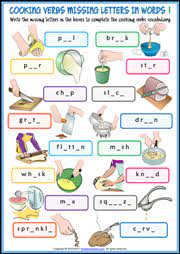 Wagon jobber (food industry term):, a wholesaler that sells a limited variety and quantity of products from a truck. Cooking Verbs Esl Vocabulary Worksheets