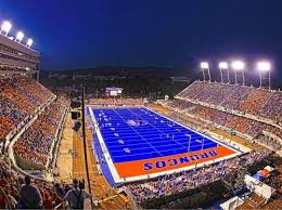 Boise State Broncos Stadium At Night Boise State Football