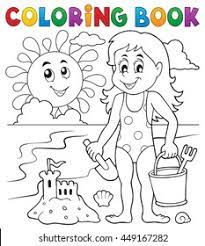 Coloriage Plage Images Photos Et Images Vectorielles De Stock Shutterstock