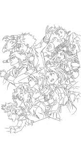 Boku No Hero Coloring Page By Malcolmshaw On Deviantart Coloring Pages Grunge Art My Hero Academia