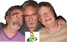 Paco Sagarzazu y Fernando Mikelajáuregui con Angel Marco