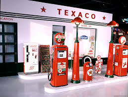 Antique gas station porcelain signs in any size are wanted by top national dealer. Vintage 1950s Texaco Gas Station Display