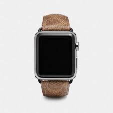 Coach New Yorkcoach Apple Watch Strap In Signature Canvas Apple Watch Apple Watch Accessories Apple Watch Strap