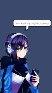 Ichigo Dont Touch My Boyfriend Phone Wallpaper In 2021 Animasi Gambar Anime Gadis Manga