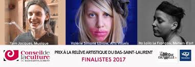 TROIS FINALISTES POUR LE PRIX À LA RELÈVE ARTISTIQUE DU BAS-SAINT-LAURENT  2017