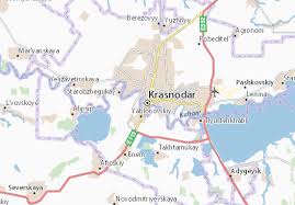 Krasnodar is the largest city and the administrative centre of krasnodar krai. Michelin Landkarte Krasnodar Stadtplan Krasnodar Viamichelin