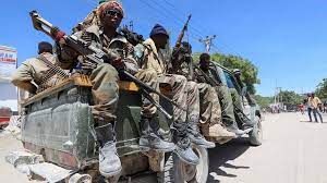 The federal republic of somalia is an extremely dysfunctional state located in the horn of africa. Somalia Violence Rival Units Fight Amid Row Over President S Term Bbc News