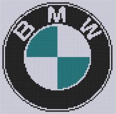 Bmw Cross Stitch Pattern By Bracefacepatterns Embroidery Pattern Kanavice Boncuk Isi Desenler