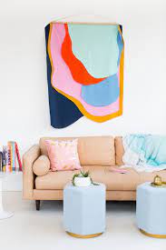 Eucalyptus print, farmhouse wall decor living room decor, above bed decor, bedroom wall decor over the bed wall decor navy blue wall art fomenkoart 5 out of 5 stars (900) sale price $23.00 $ 23.00 $ 32.86 original price $32.86 (30% off. Colorful Diy Fabric Wall Hanging Wall Hanging Diy Simple Wall Decor Diy Wall Hanging Decorations