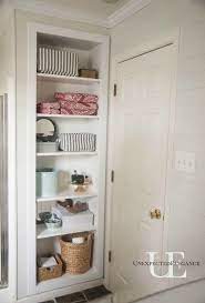 A spacious one close to the sink, for instance, can successfully replace bulkier shelves. Diy Built In Shelving For My Bathroom Bathroom Shelves For Towels Upstairs Bathrooms Bathroom Decor