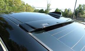 Rain guards can be installed in the window channel or they can be taped to the body. More Sportiness The Rear Window Cover For The Car