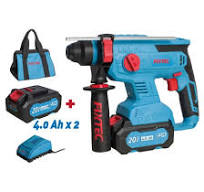 Fixtec 20V Cordless Brushless 22mm SDS-Plus Hammer Drill Battery Charger  Power Tools
