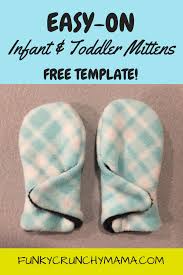 A quick and simple sew for you or a gift! Easy On Baby Mittens Toddler Mittens Baby Sewing Patterns Baby Sewing