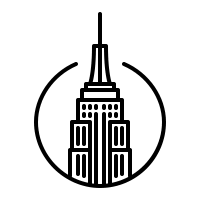 Check Out New York Icon Created By Fabien Jouin City Icon Simple Icon Black And White Drawing