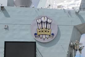 The first to use the device was certainly edward, the black prince, eldest son and heir apparent of edward iii of england. Hms Prince Of Wales On Twitter What Do You Think Of Our New Funnel Badge Ichdien