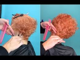 One of the most feminine ways to style a bob is with big, loose curls. How To Cut A Short Graduated Haircut On Curly Hair Short Bob Haircuts For Curly Hair Youtube