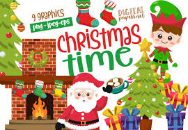 Download Christmas Time Clipart What You Receive 1 Zipped File With Png 9 Images In High Resolution 300 In 2020 Christmas Time Christmas Clip Art SVG Cut Files
