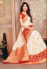 Best boishakhi dance performance by. Saree Store Near Me 2019 Red Border Work Kanjivaram Silk Pohela Boishakh Gifts
