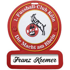 Spieltagsdeal nur bis einschließlich mittwoch bis zu 45 % rabatt auf die gläserserie skyline erhalten. Namensschild Jetzt Im 1 Fc Koln Fanshop Bestellen