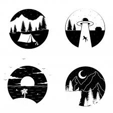 Black And White Vector Sticker Black And White Circle T Shirt Or Sticker Design Black And White Stickers Black Stickers Sticker Art