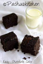 Easy Chocolate Cake Simple Moist Chocolate Cake Recipe Padhuskitchen Easy Chocolate Cake Chocolate Cake Recipe Moist Delicious Cake Recipes
