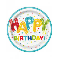 Share the best gifs now >>> Plates Happy Birthday Balloon 23cm