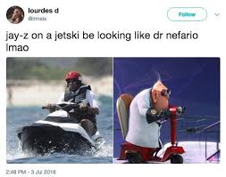Jay Z Looking Unimpressed On A Jet Ski Is Getting Meme D To Heck Memebase Funny Memes